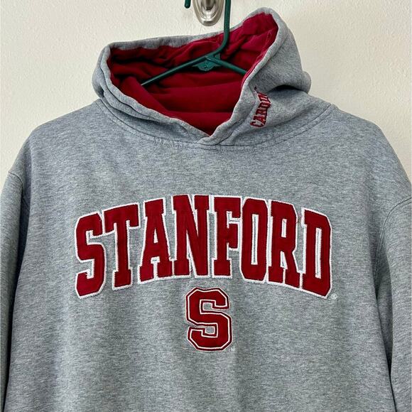Stadium Athletics Stanford College 90s Y2K hoodie sweatshirt embroidered M​ - Picture 2 of 14